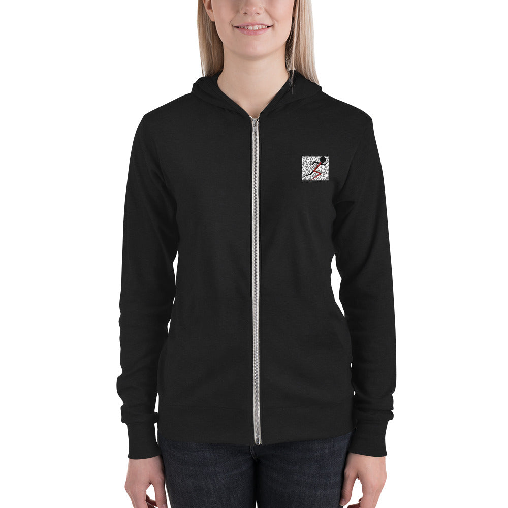 Stickman Light Weight Unisex Zip Hoodie