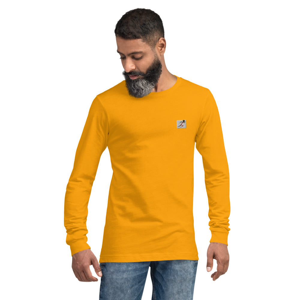 Embroidered Stickman Unisex Long Sleeve Tee