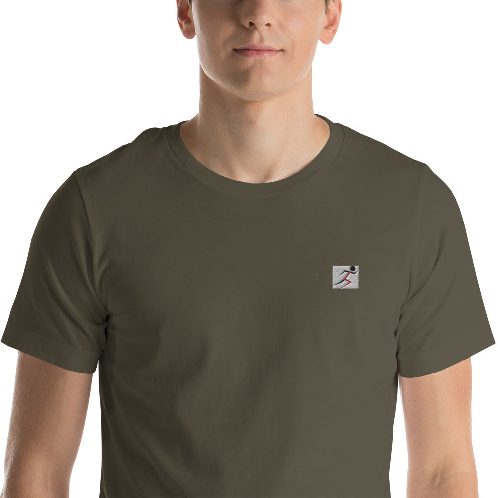 Embroidered Stickman Short-sleeve unisex t-shirt