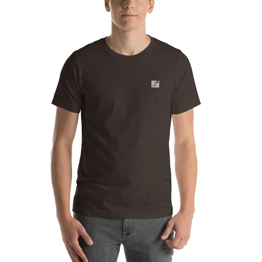 Embroidered Stickman Short-sleeve unisex t-shirt