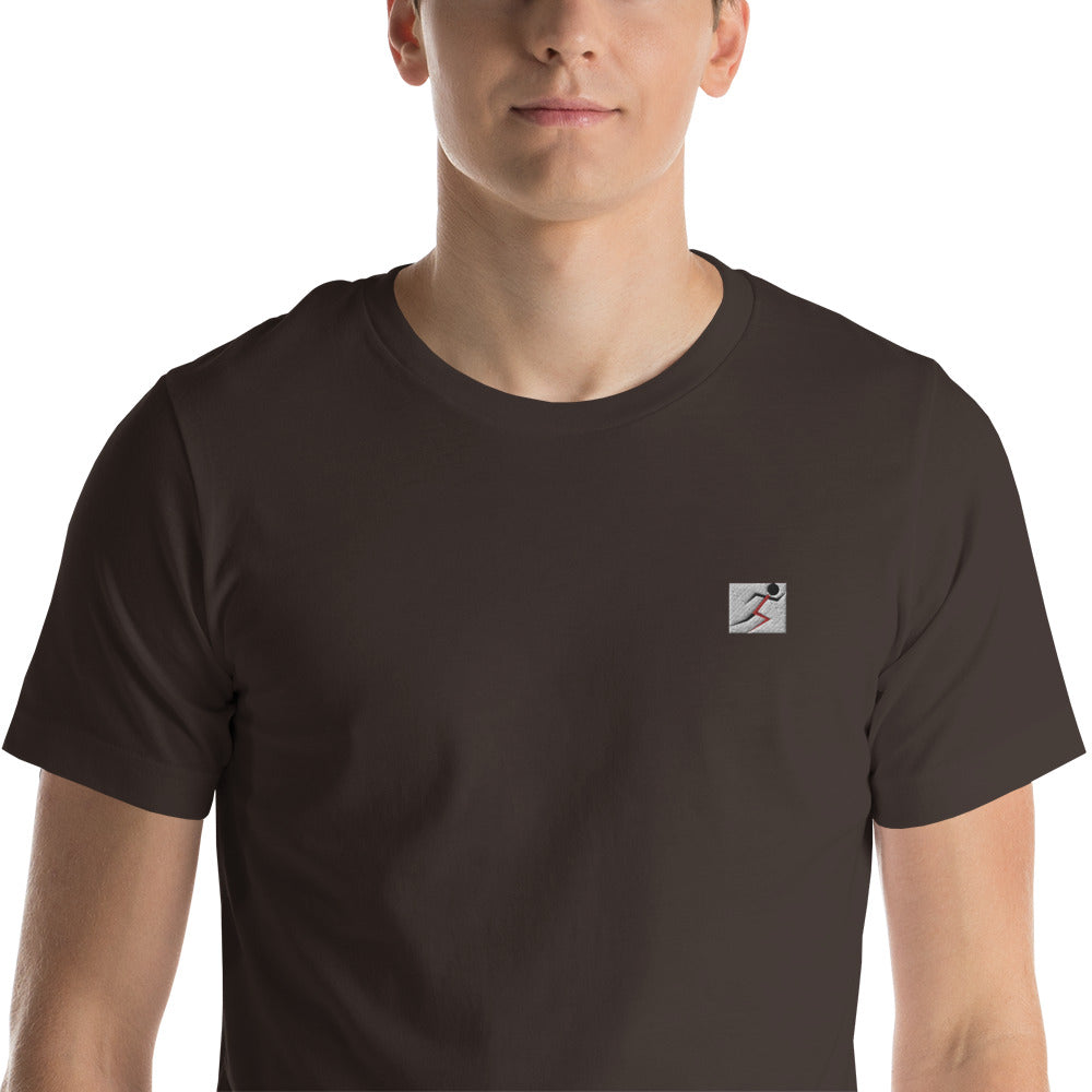 Embroidered Stickman Short-sleeve unisex t-shirt