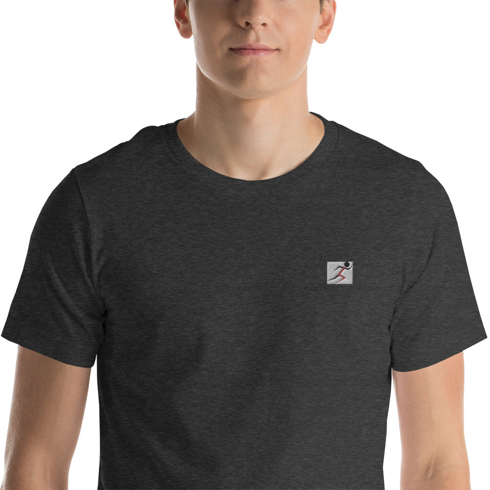 Embroidered Stickman Short-sleeve unisex t-shirt