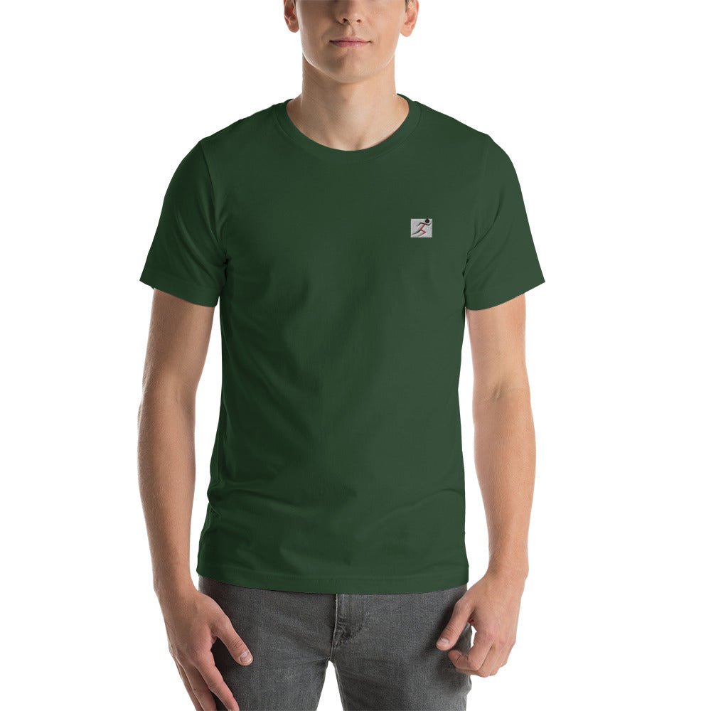 Embroidered Stickman Short-sleeve unisex t-shirt