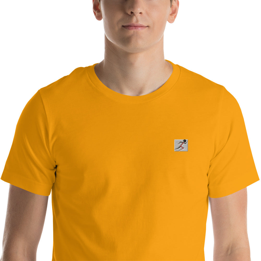 Embroidered Stickman Short-sleeve unisex t-shirt