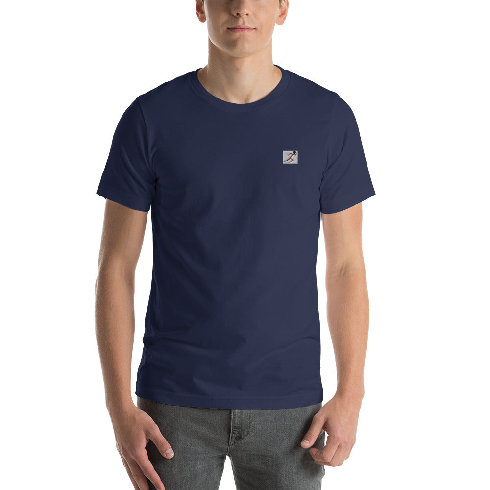 Embroidered Stickman Short-sleeve unisex t-shirt – Stickmanathletics